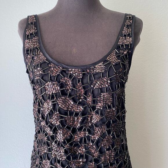 Guess sz 7  scoop neck beaded‎ mini party dress - Picture 2 of 7